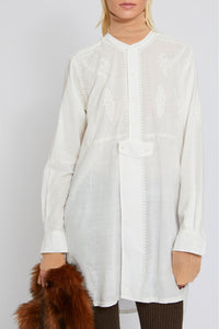 Tunique Anais coupe longue - White