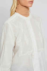 Tunique Anais coupe longue - White