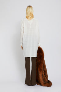 Tunique Anais coupe longue - White