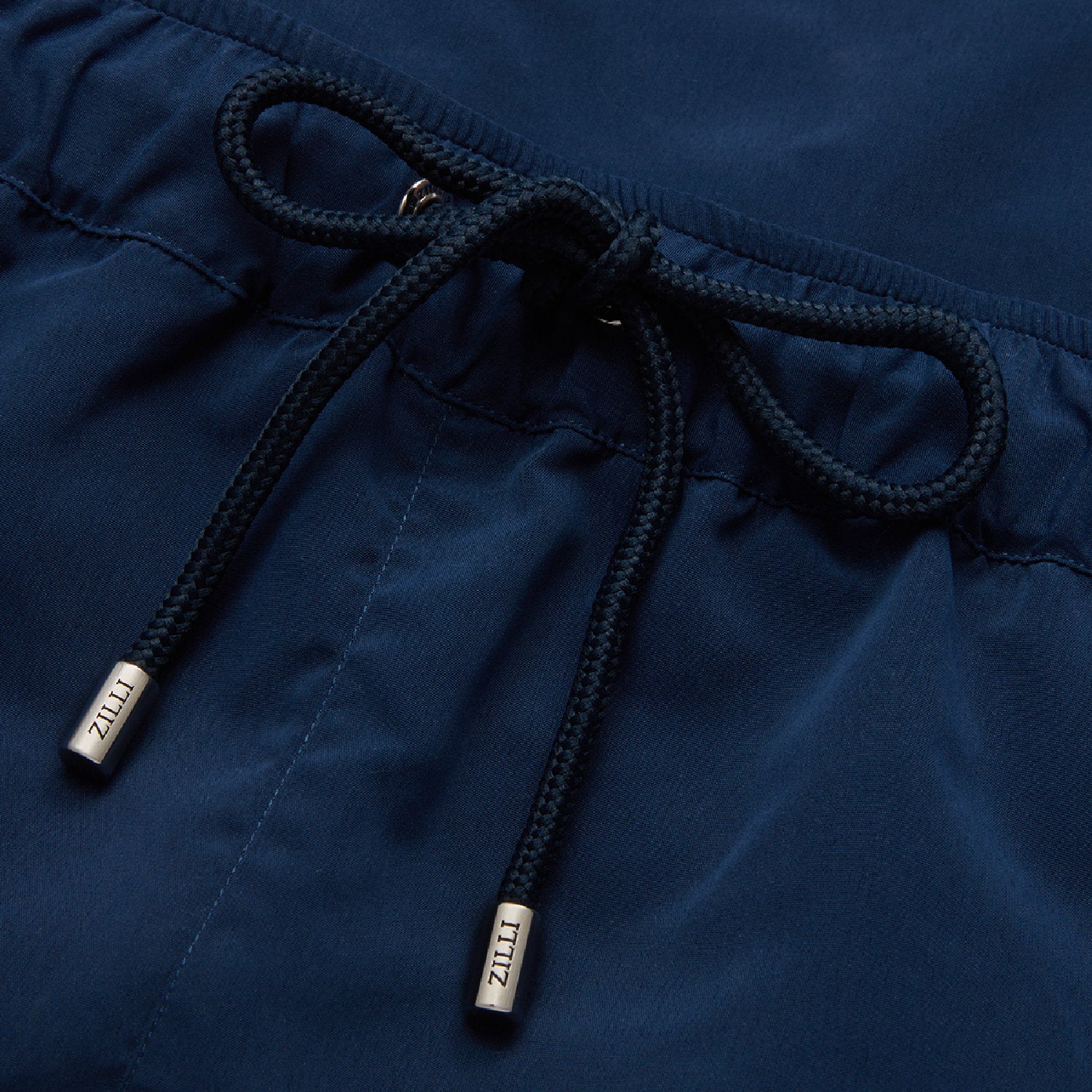 Short de bain à cordon tressé  - Bleu