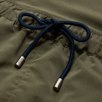 Braided drawstring swim shorts - Green & Blue