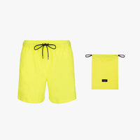 Short de bain à cordon - Jaune