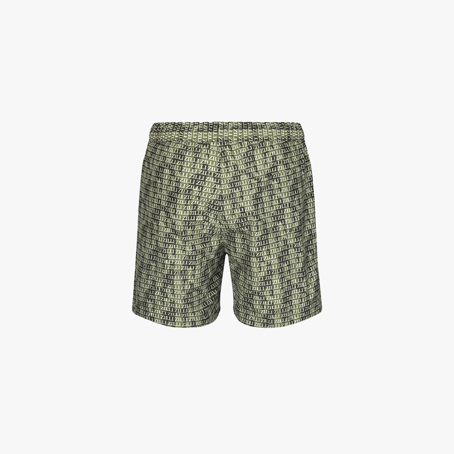 Short de bain à imprimé monogramme - Vert & Noir
