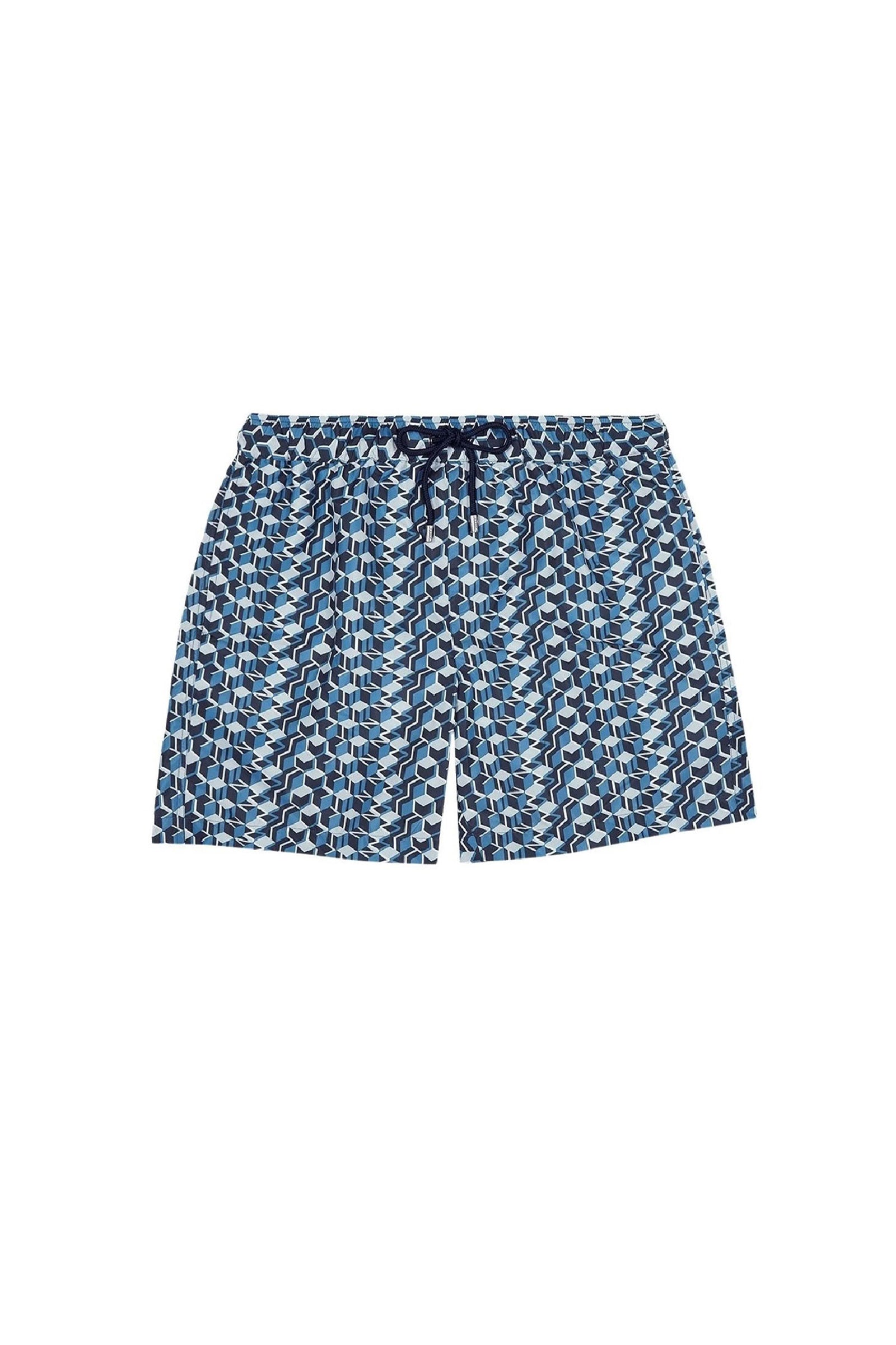 Short de bain à motif géométrique imprimé - Multicolore