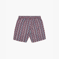 Short de bain à motif géométrique - Multicolore