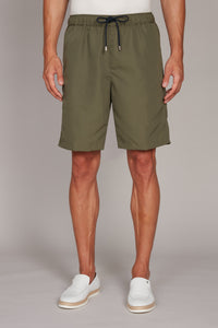 Short de bain à cordon tressé - Vert