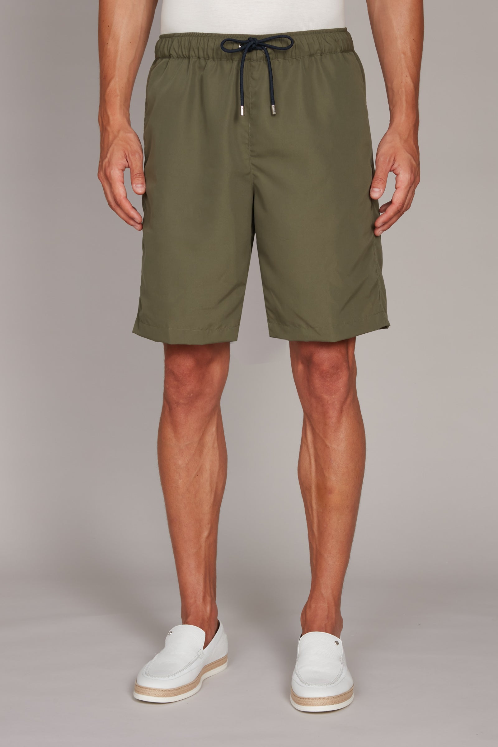 Short de bain à cordon tressé - Vert