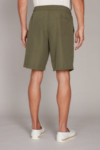 Short de bain à cordon tressé - Vert