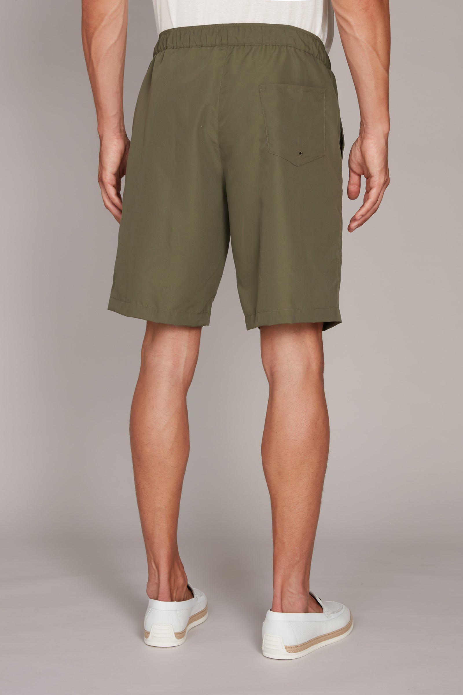 Short de bain à cordon tressé - Vert