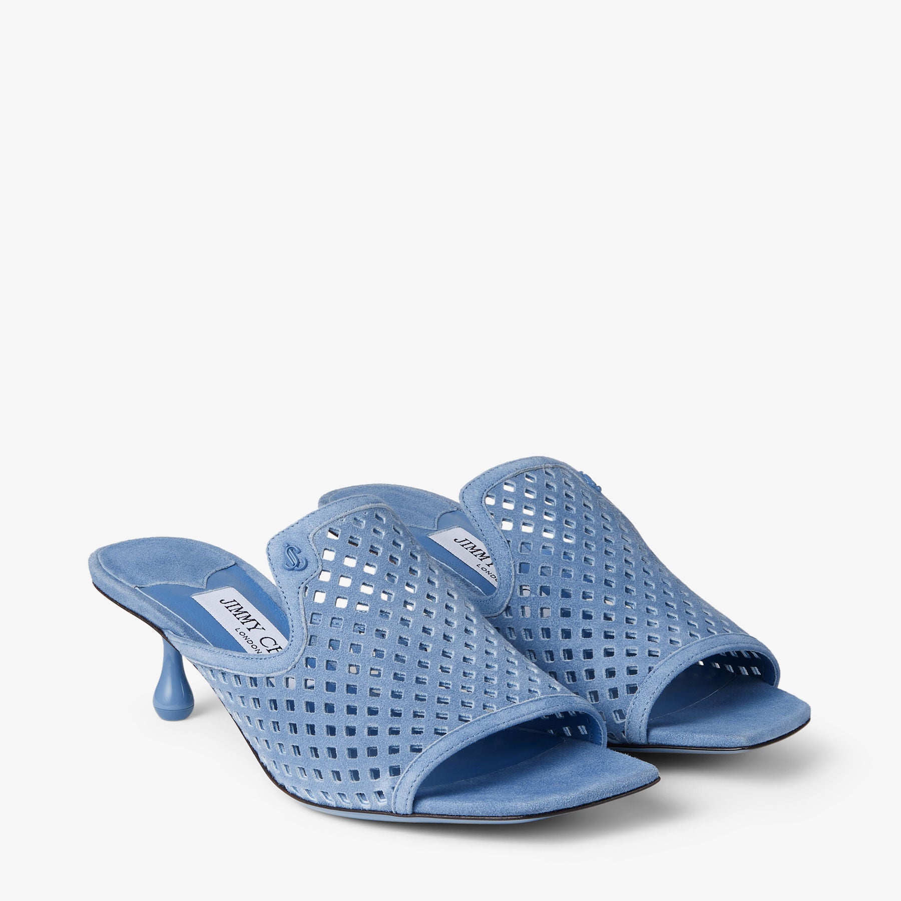Mules Ander 50 en daim jean - Denim