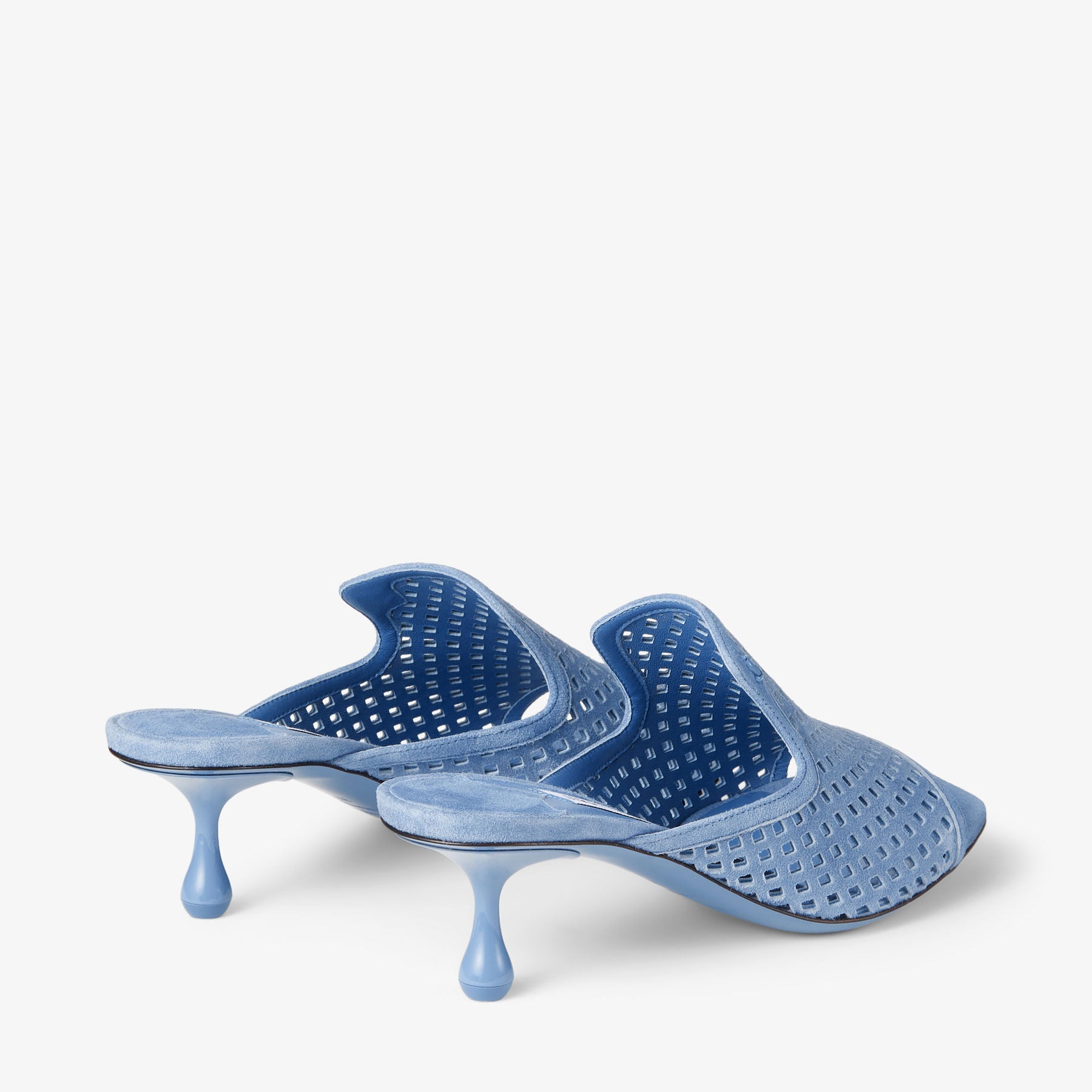 Mules Ander 50 en daim jean - Denim