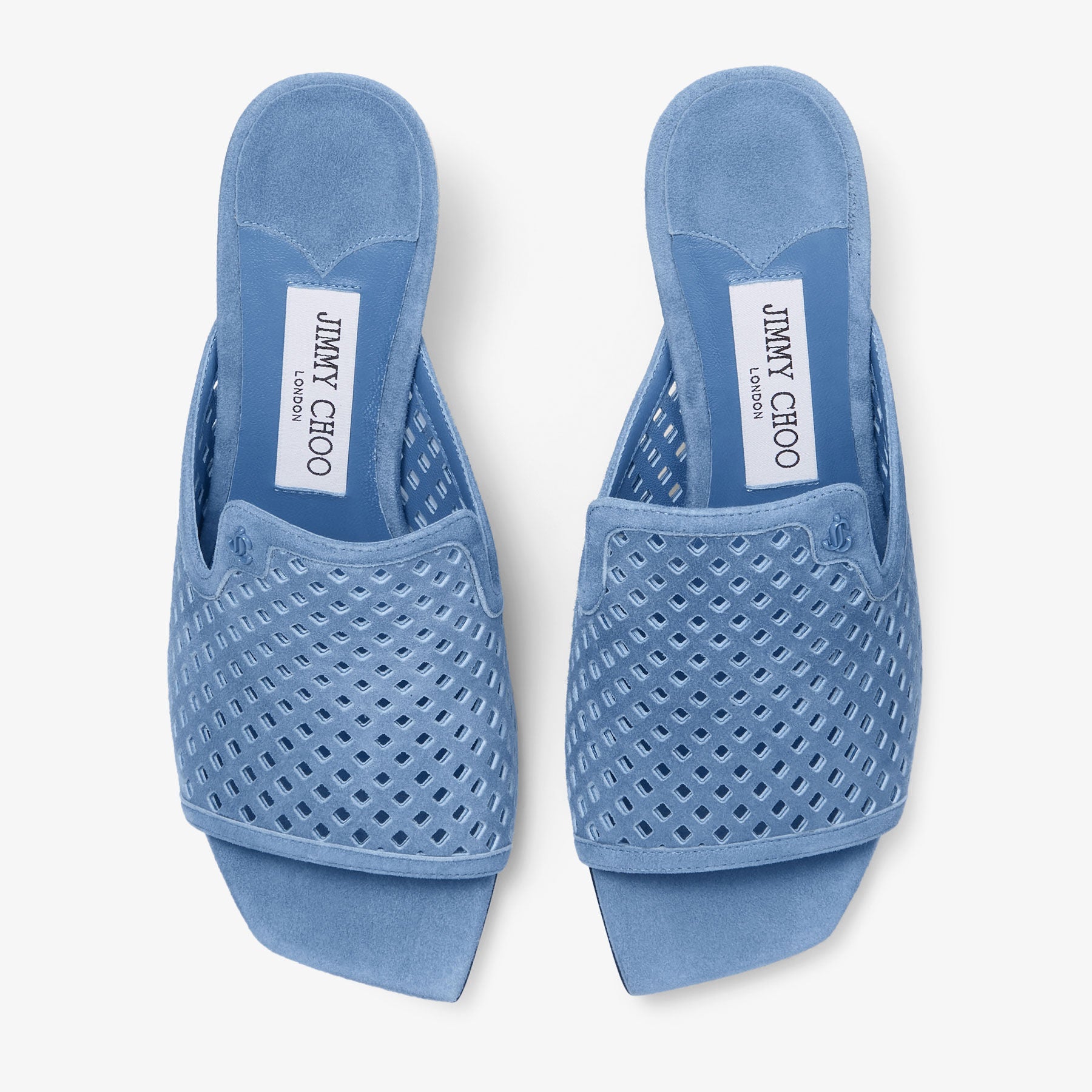 Mules Ander 50 en daim jean - Denim