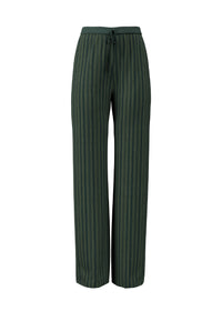 Ayo textured stripe trousers - Green