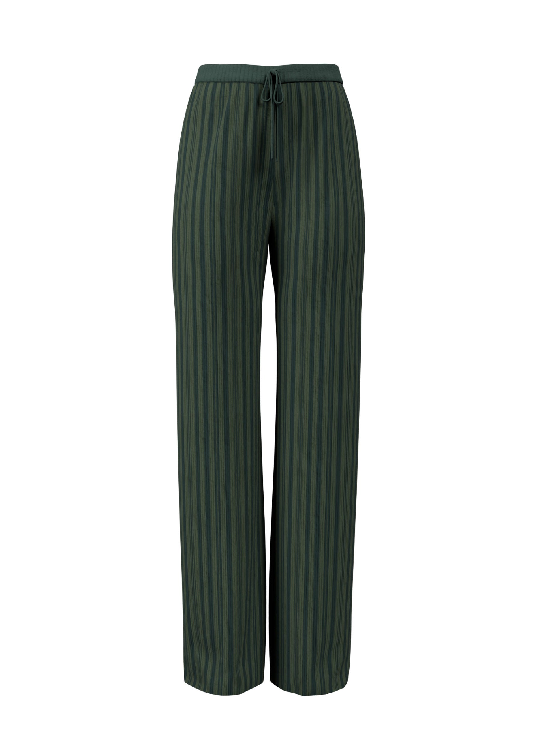 Ayo textured stripe trousers - Green
