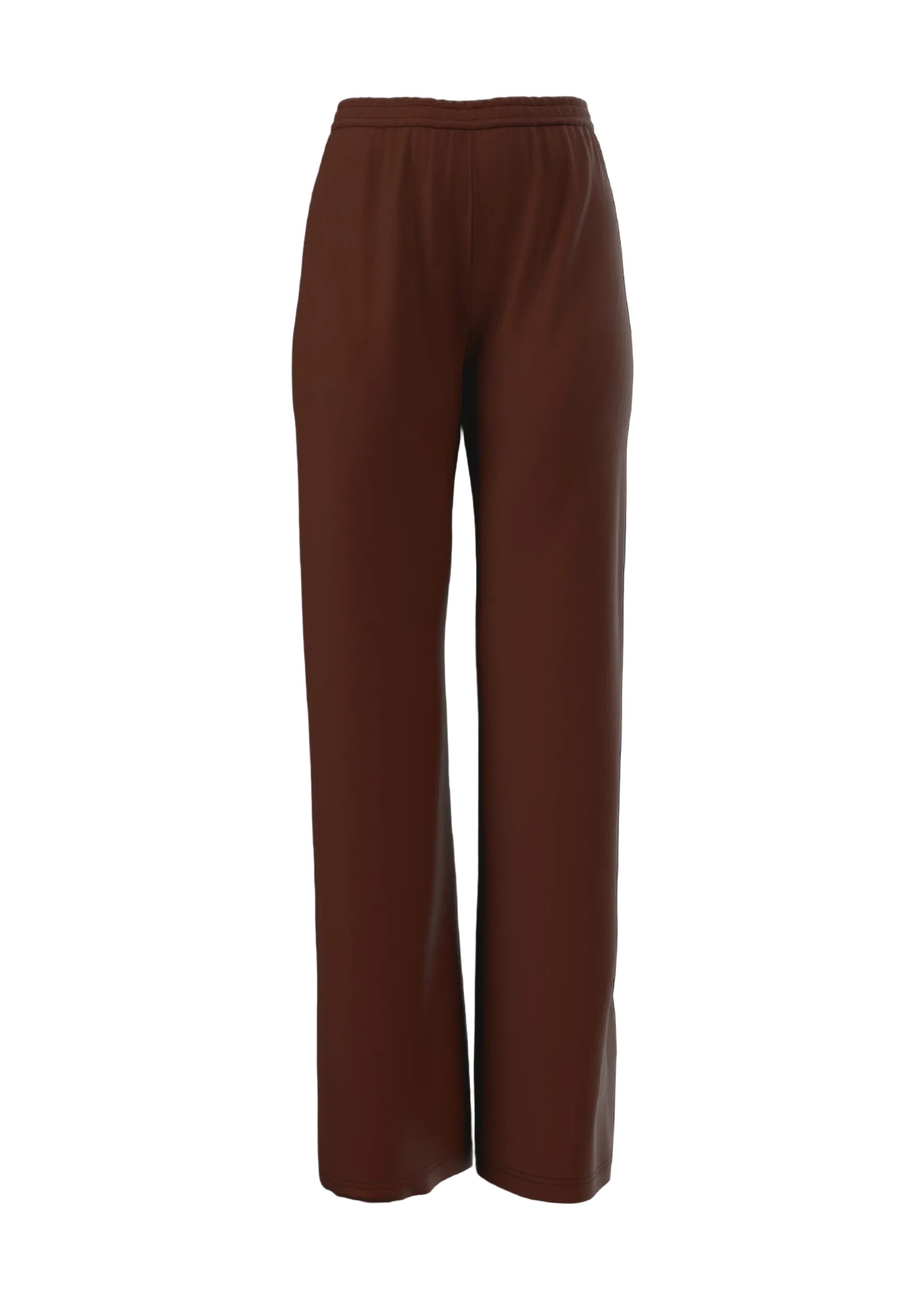 Ovu fluid printed trousers - Coffee