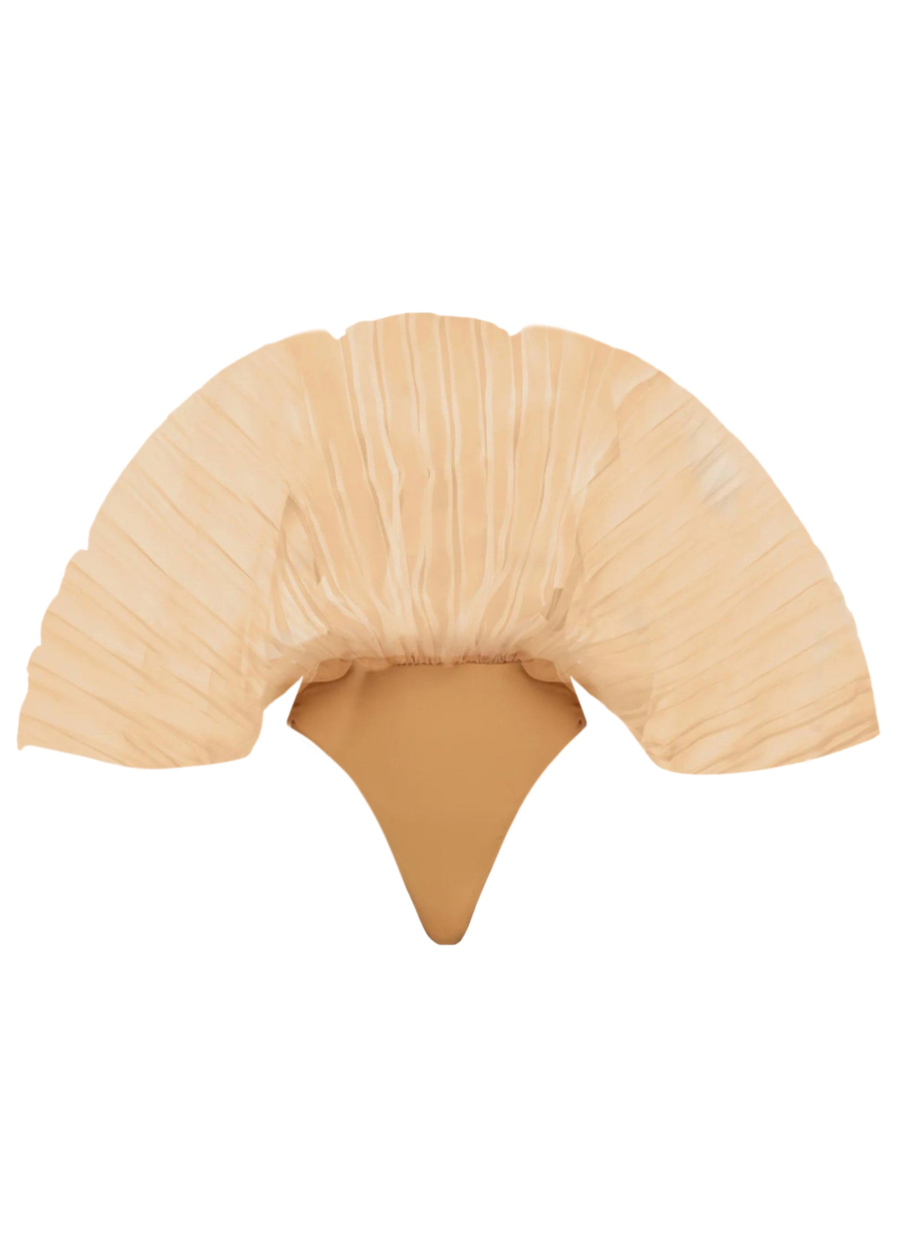 Sombra sculptural draped bodysuit - Dust