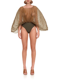 Body Sombra sculptural drapé - Jade