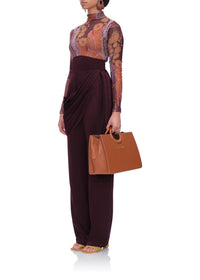 Sac à main Escape en cuir - Cognac