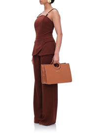 Sac à main Escape en cuir - Cognac