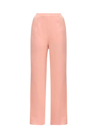 Uchi straight-leg trousers with darts - Peach