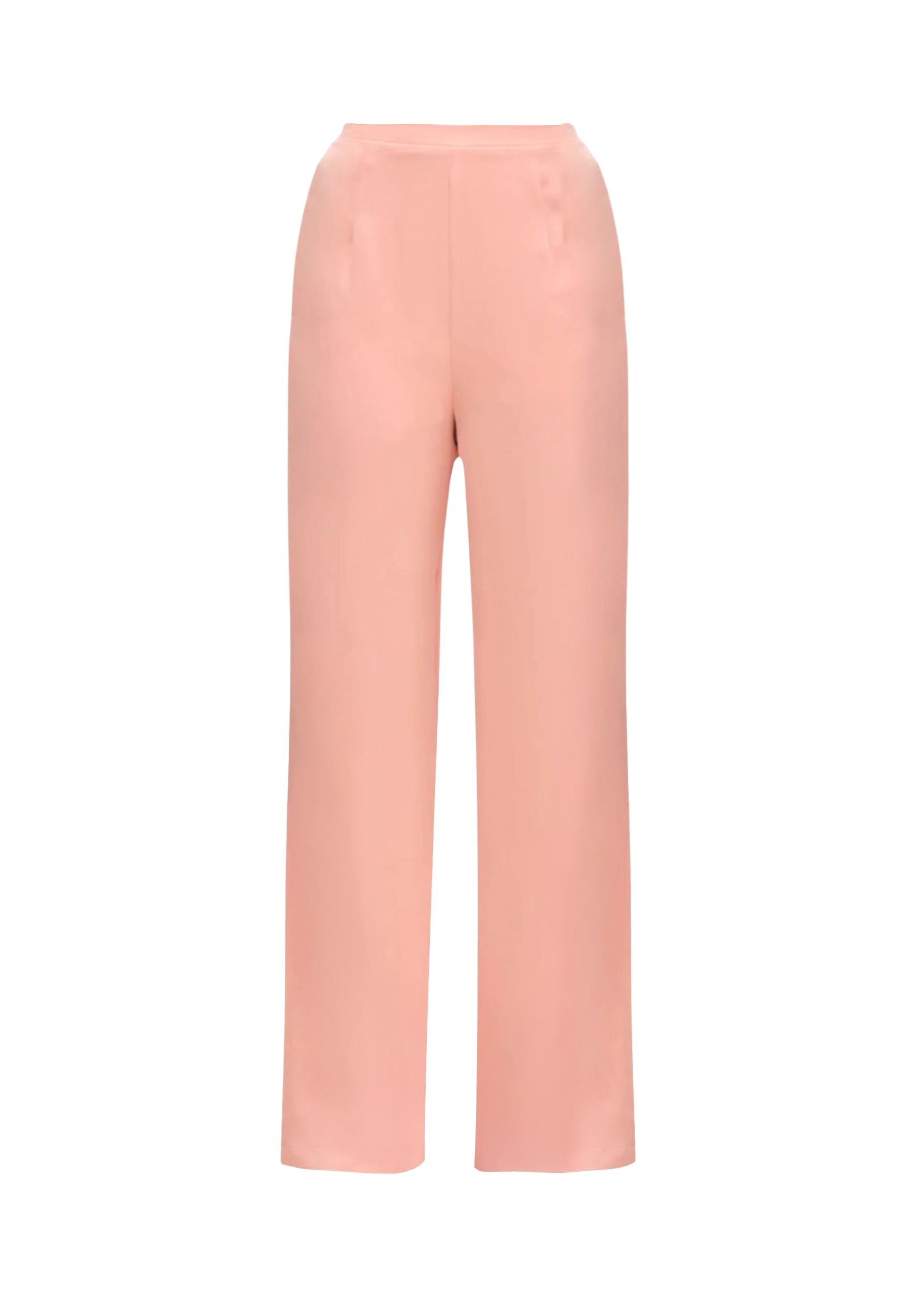Uchi straight-leg trousers with darts - Peach