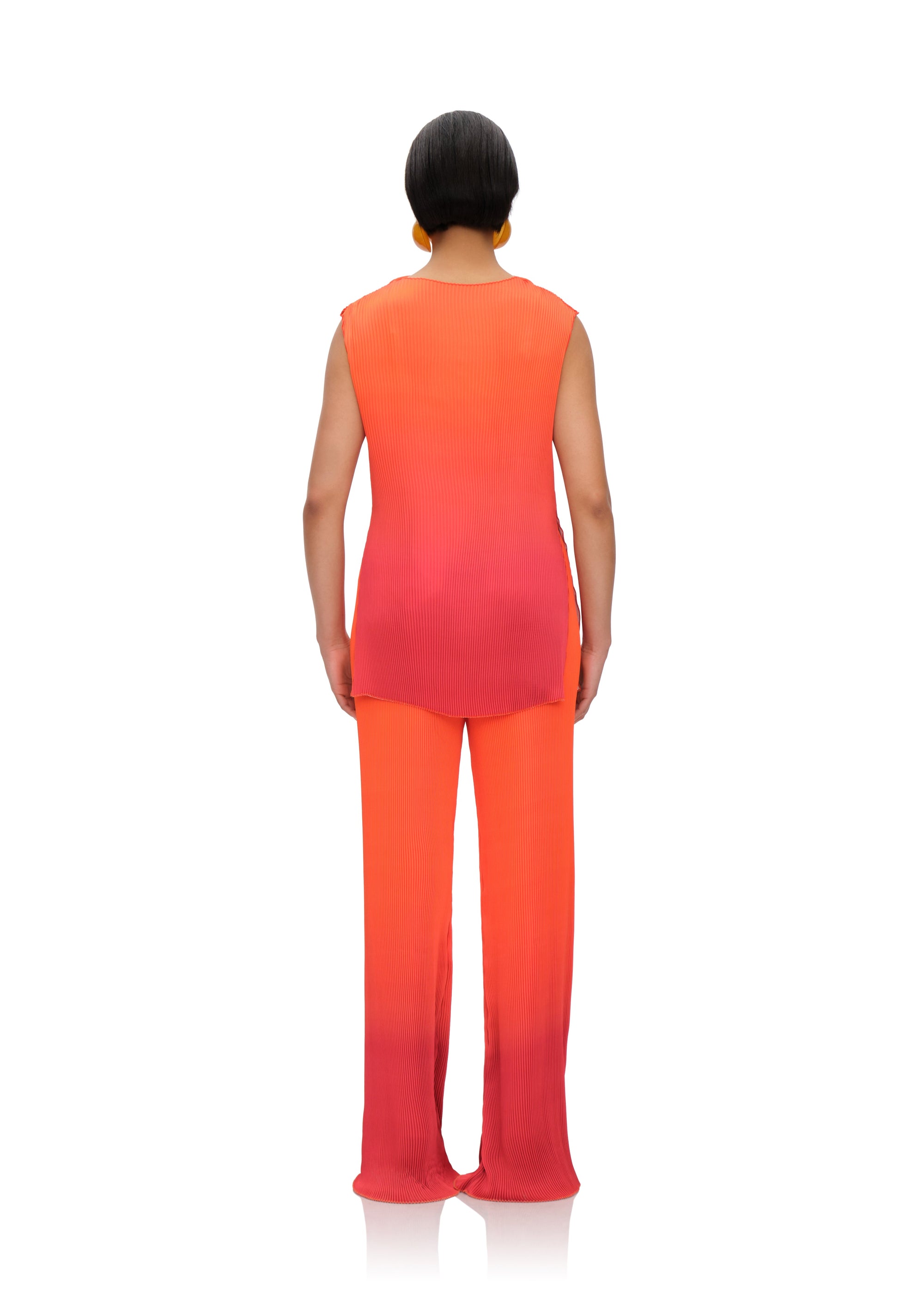 Top Atti sans manches plissé - Adwa Red