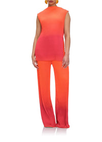 Atti pleated straight-leg trousers - Adwa Red