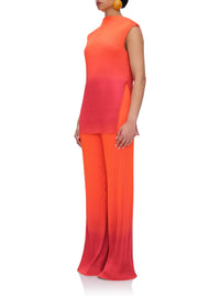 Top Atti sans manches plissé - Adwa Red