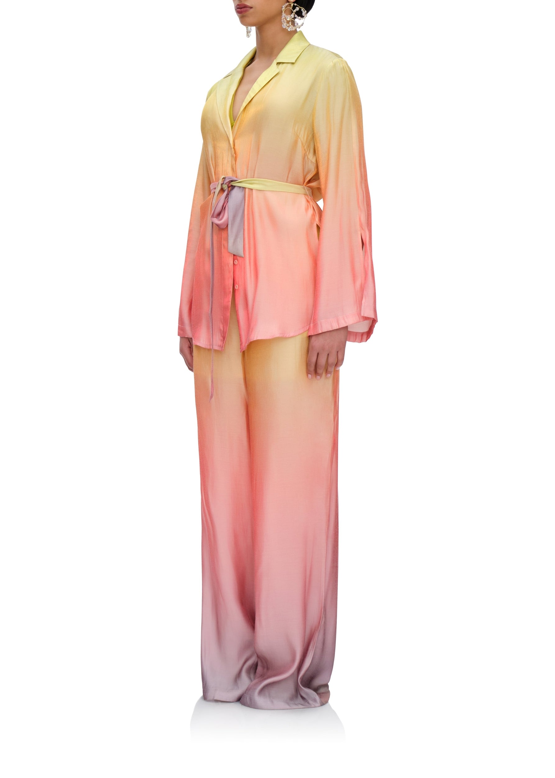 Bata tie and dye straight trousers - Adwa Light