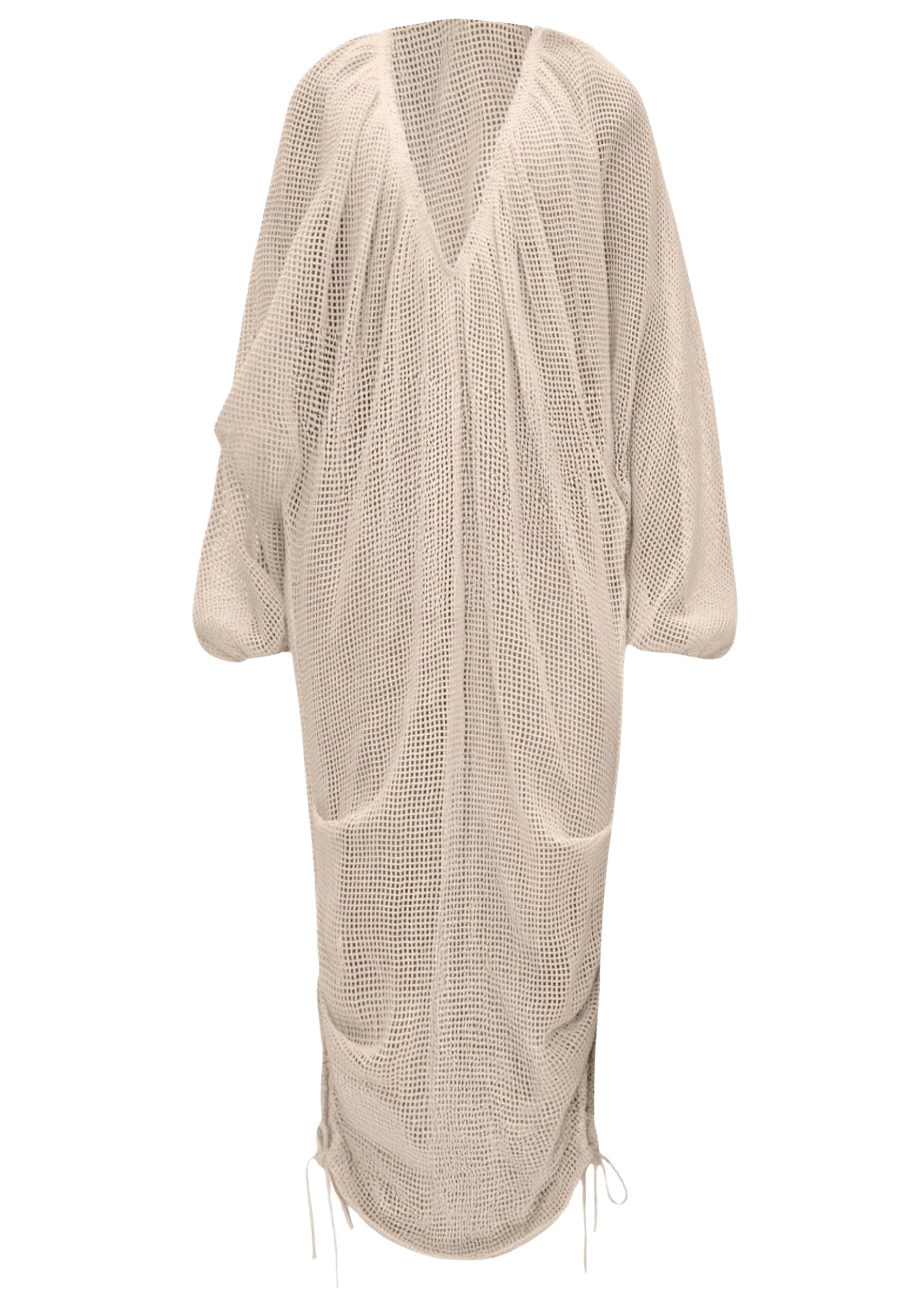 Meta woven maxi dress - Bone