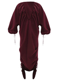 Meta maxi dress with ruching - Plum