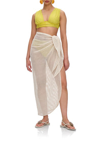 Zura mesh sarong - Bone
