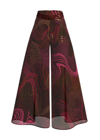 Oro wide leg trousers - Corda Foil Print