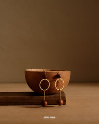 Boucles d'oreilles Opa en métal - Bronze