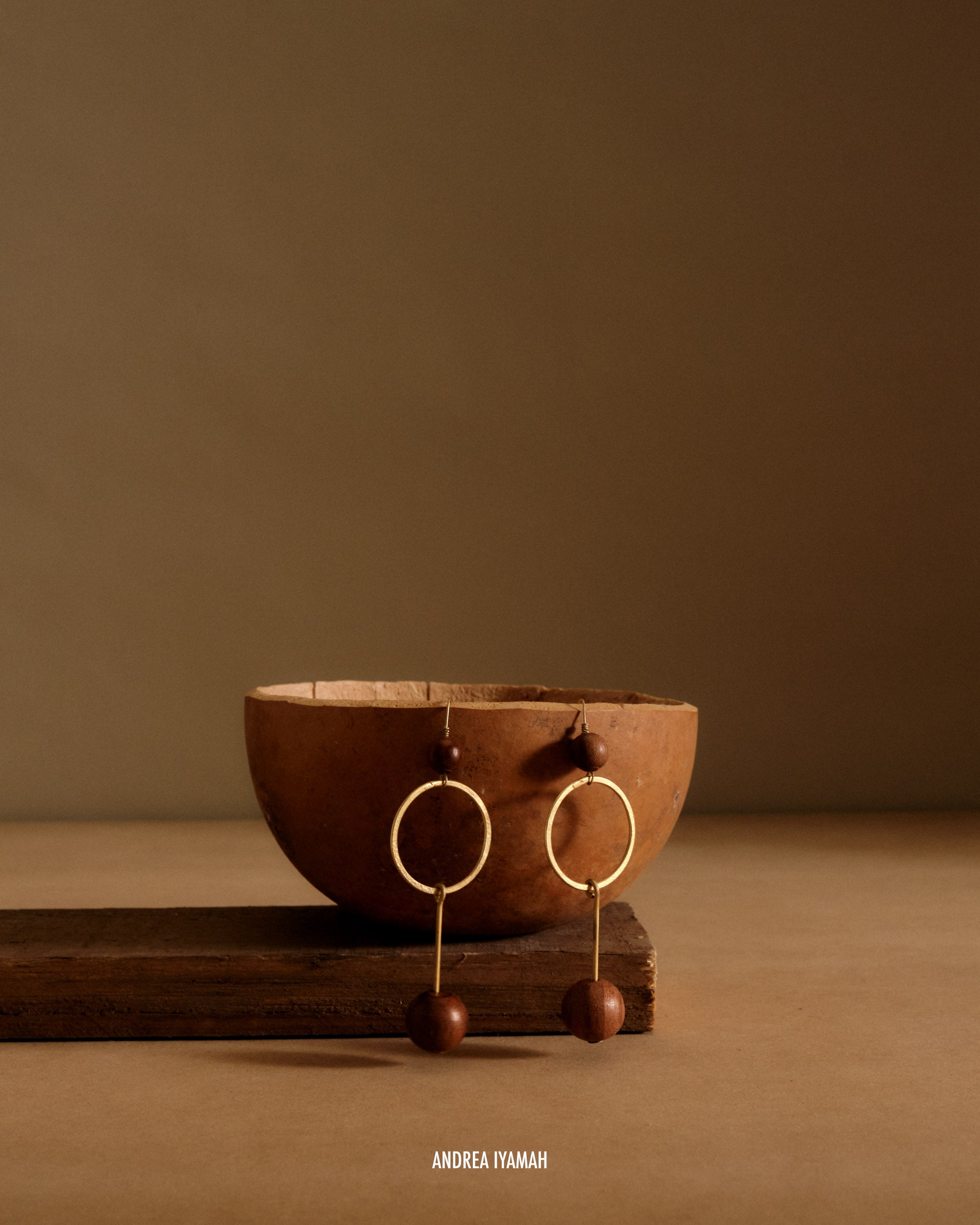 Boucles d'oreilles Opa en métal - Bronze