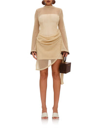 Egu fringed midi dress - Butter