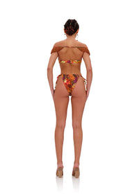 Eyo fringed bikini top - Kola Print