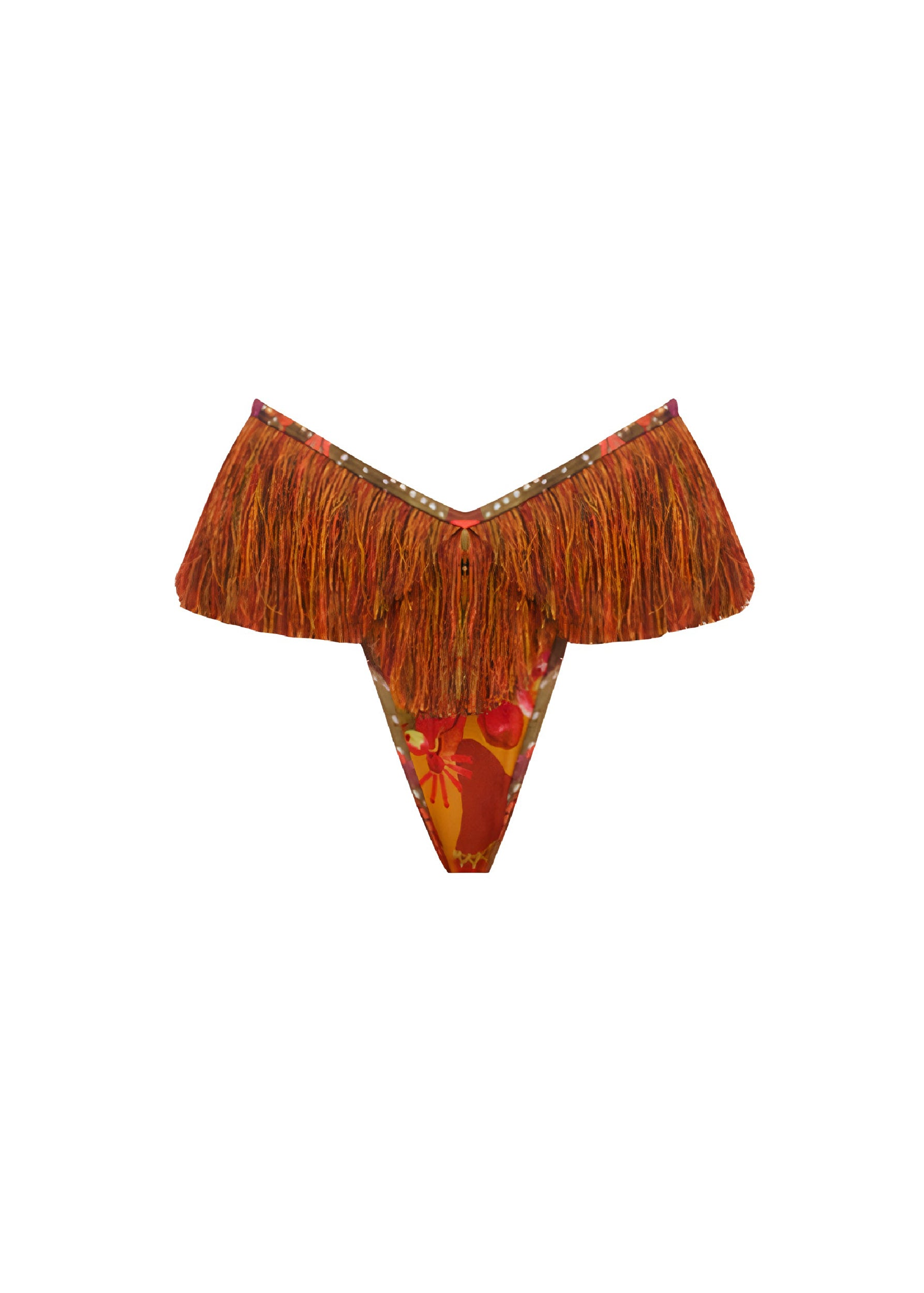Eyo fringed bikini bottoms - Kola Print