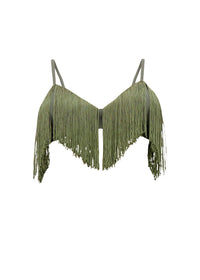 Bralette Obi à franges - Rosemary