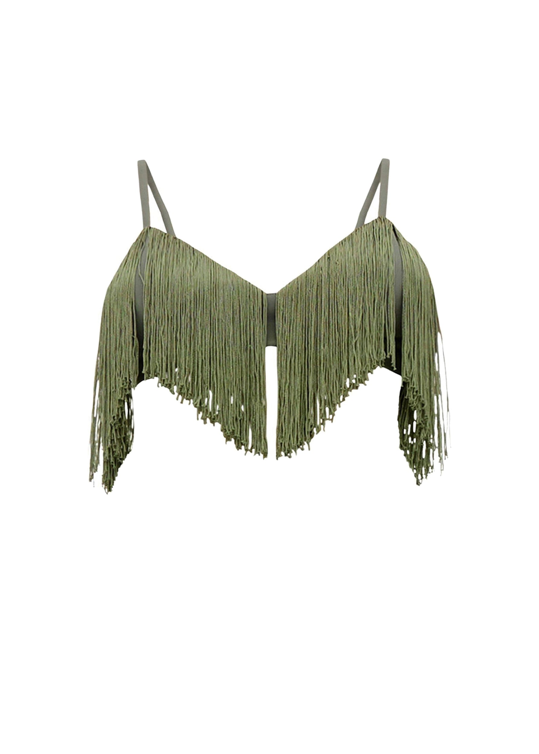 Bralette Obi à franges - Rosemary