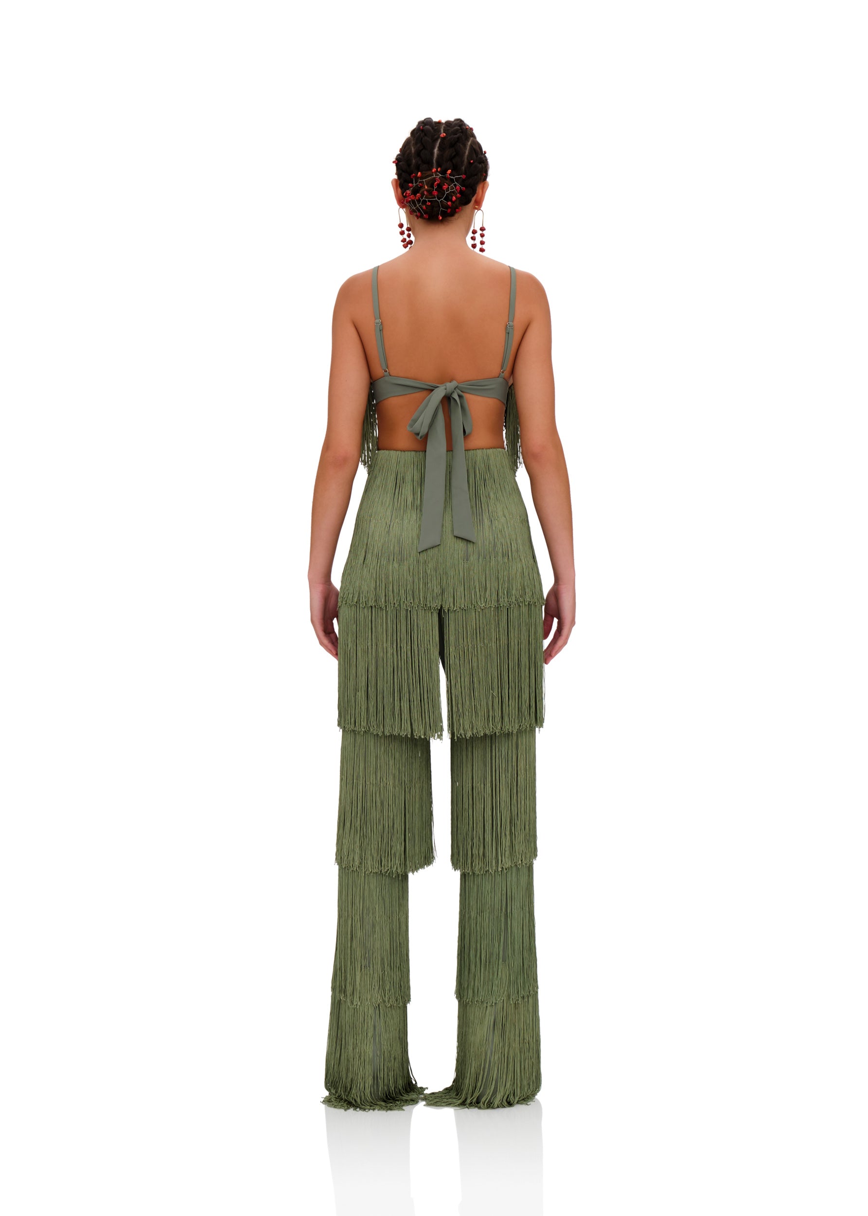Bralette Obi à franges - Rosemary