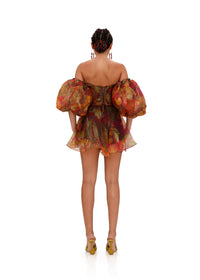 Blouse Omma à manches bouffantes - Kola Print