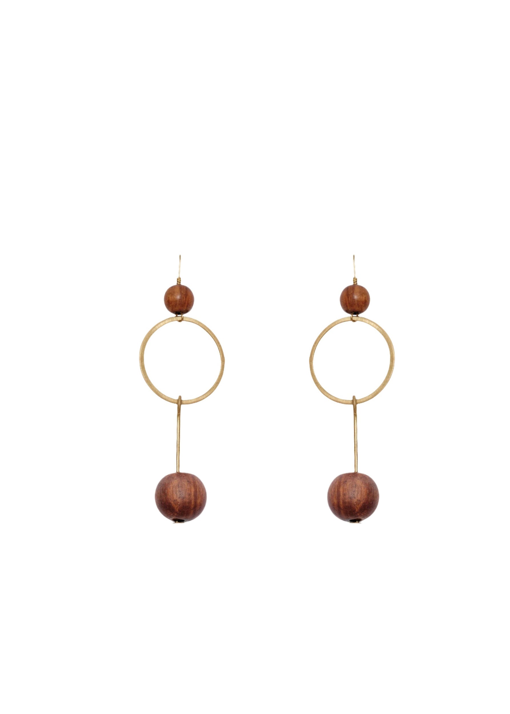 Boucles d'oreilles Opa en métal - Bronze