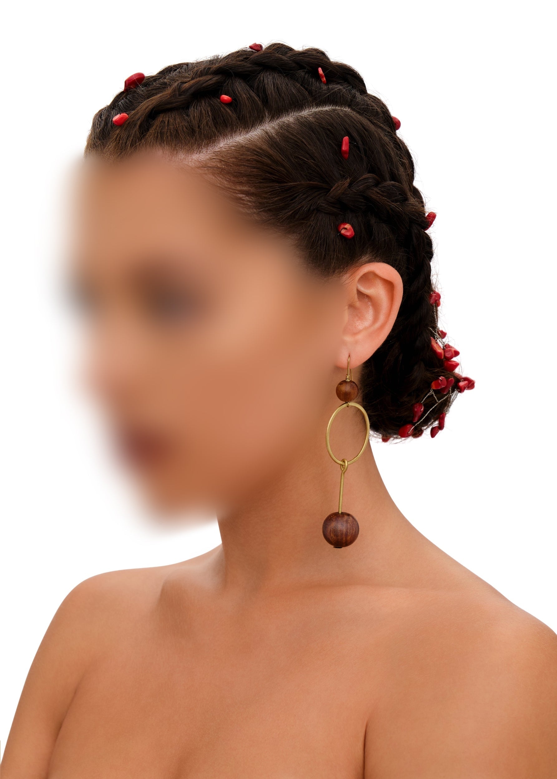 Boucles d'oreilles Opa en métal - Bronze