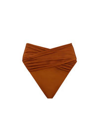 Ruched Ubu bikini bottoms - Sand