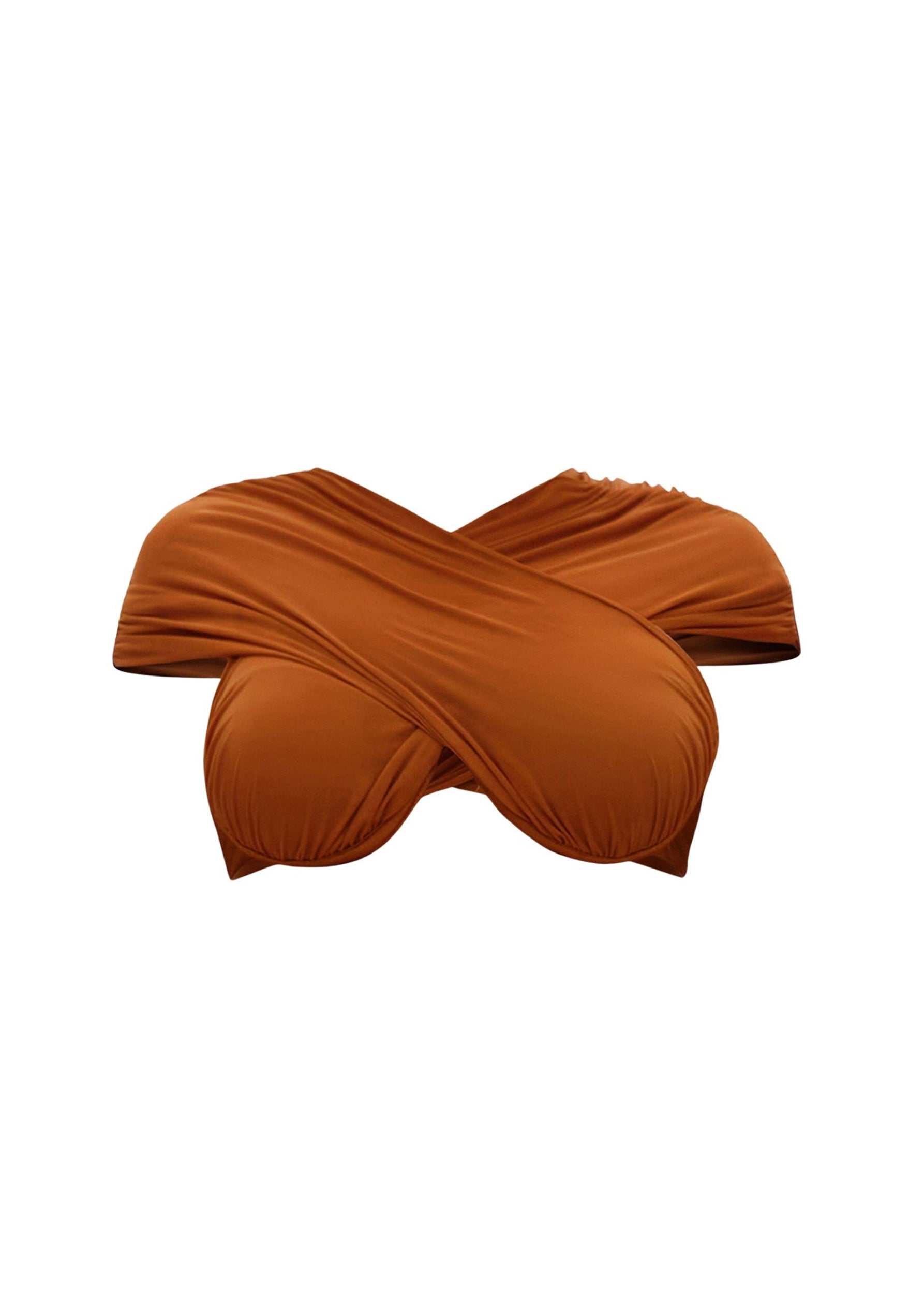 Ubu draped bikini top - Sand