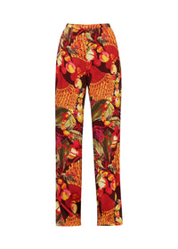 Pantalon droit Uchi à pinces - Kola Print