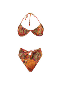 Reversible printed Uwa bikini bottoms - Kola Print