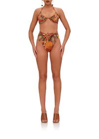 Reversible printed Uwa bikini bottoms - Kola Print