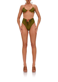 Reversible printed Uwa bikini bottoms - Kola Print